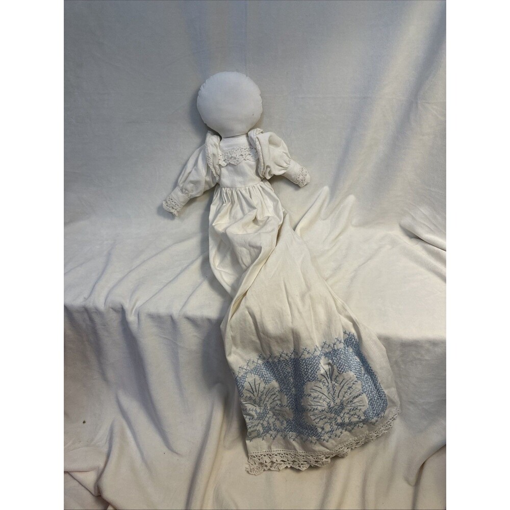 Vintage 1990s Folk Décor Doll Farmhouse Country Pioneer Decor Prairie Ragdoll